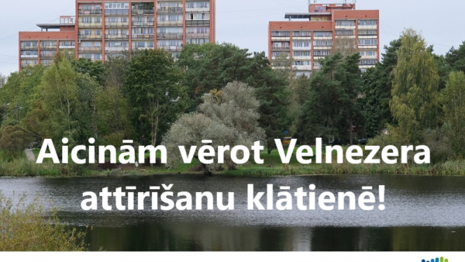 Aicinām vērot Velnezera attīrīšanu klātienē!