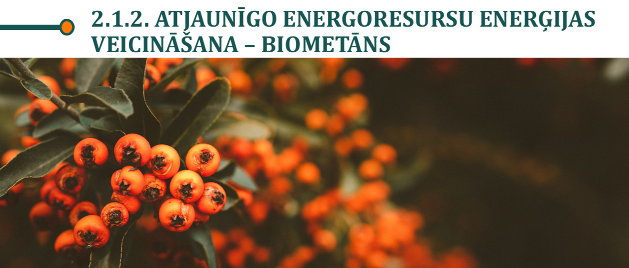 Attēls ar programmas nosaukumu: 2.1.2. Atjaunīgo energoresursu enerģijas veicināšana – biometāns